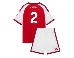 Arsenal William Saliba #2 Replika Hemmatröja Barn 2026-27 Kortärmad (+ Korta byxor)